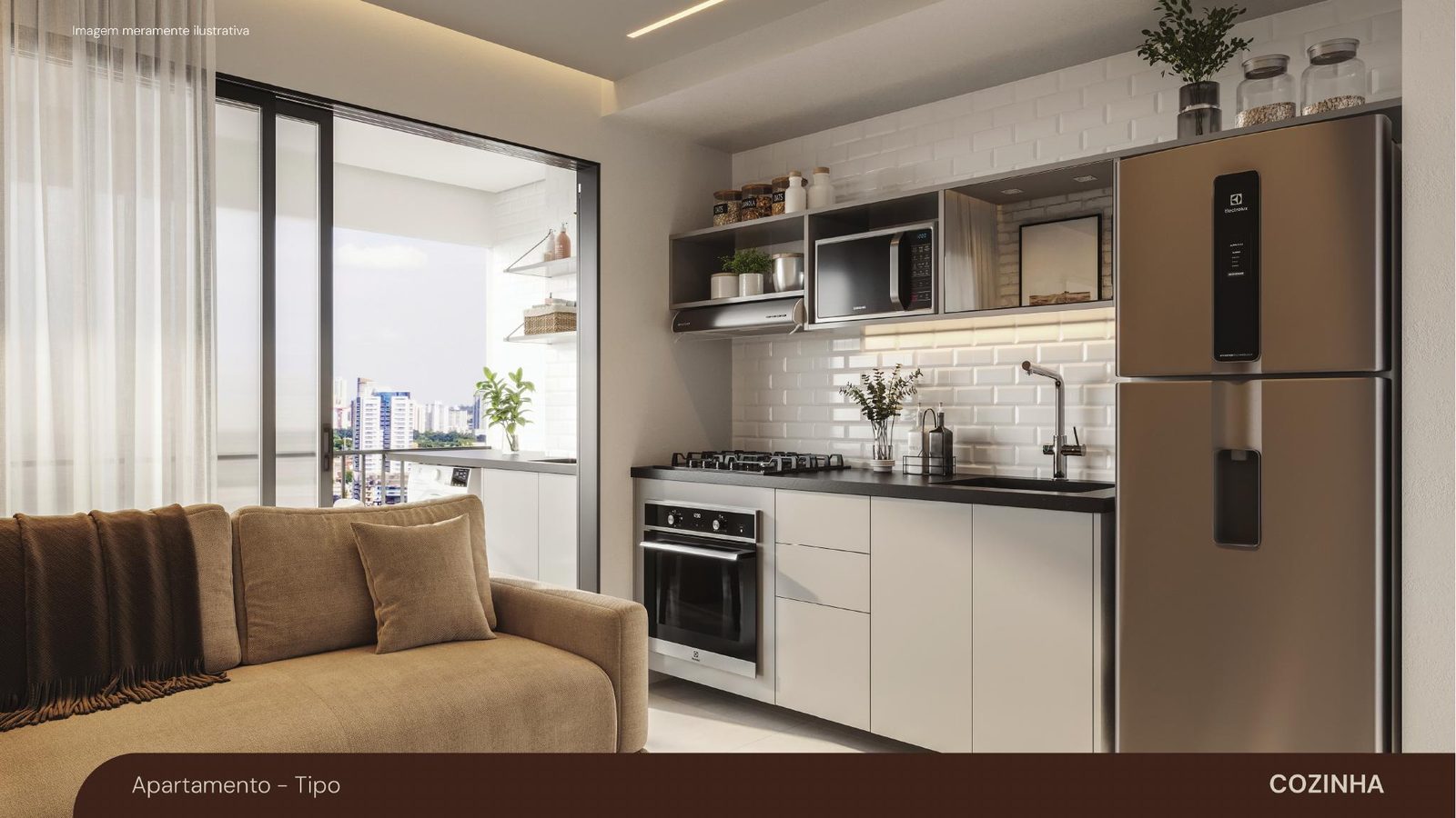 Cozinha, Apartamento tipo
