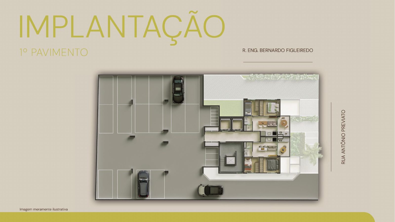 Mud São Mateus, Implantação, 1º pavimento
