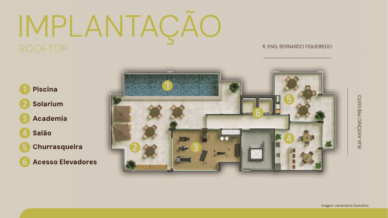 Mud São Mateus, Implantação, rooftop