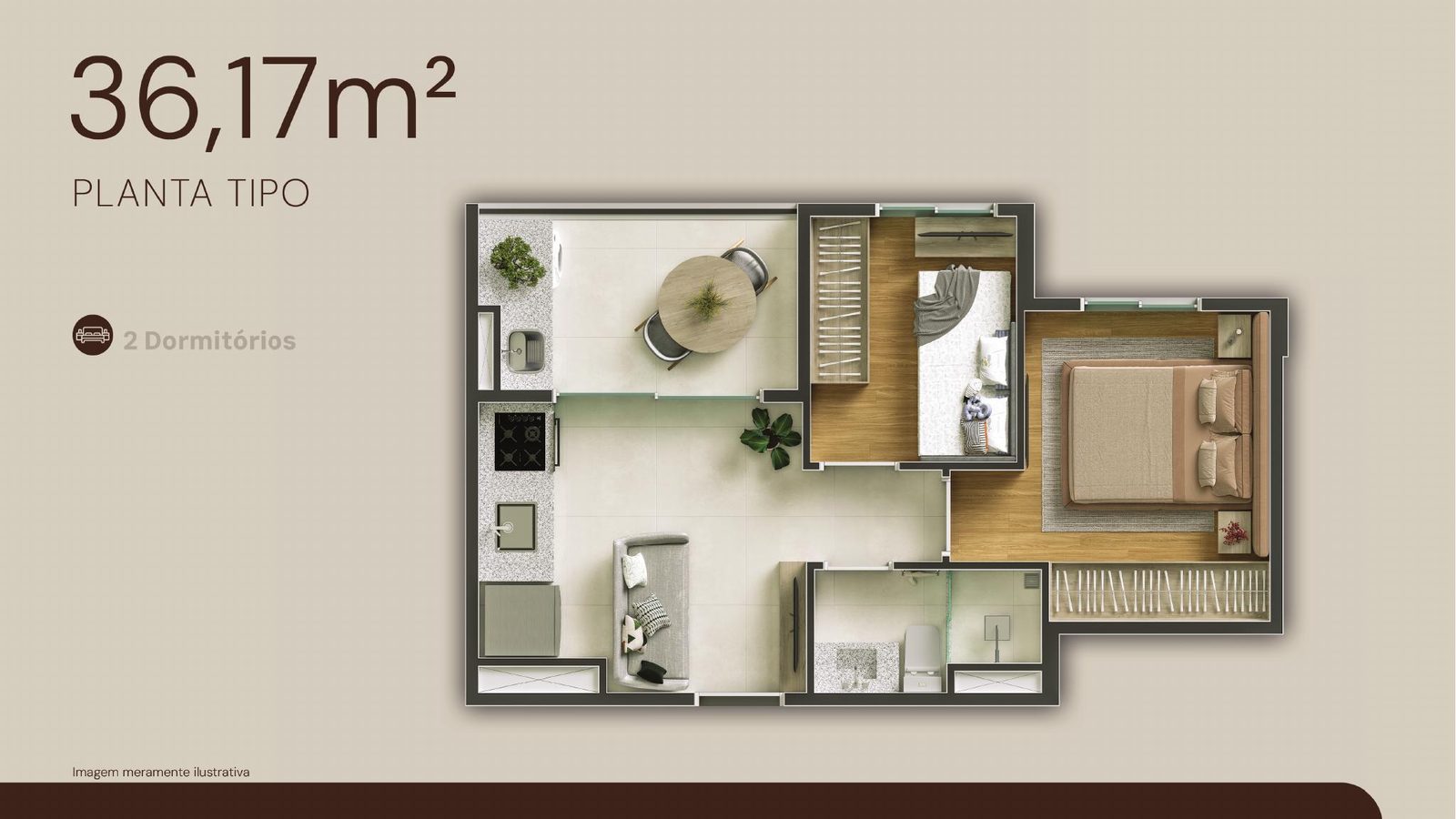 Mud São Mateus, Planta tipo, final 3B/4B, 36,17 m²