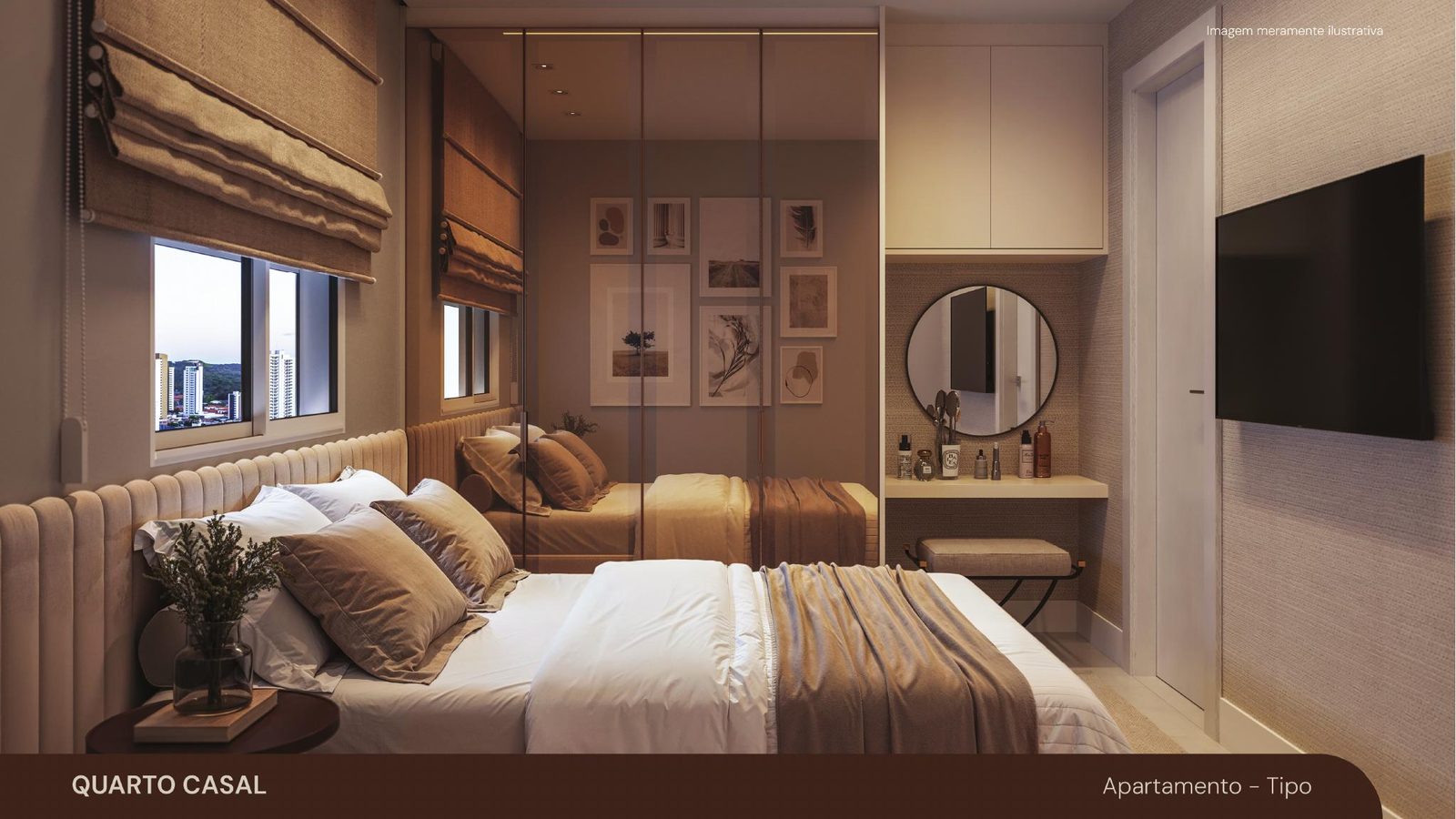 Quarto casal, Apartamento tipo