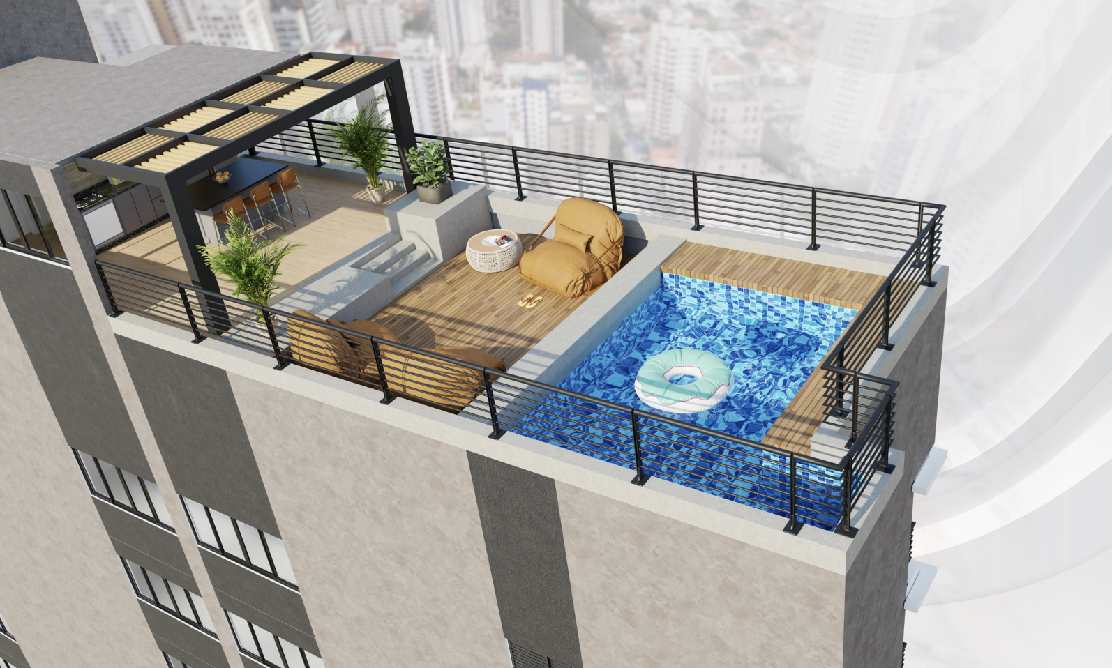 Rooftop, vista aérea